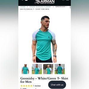 Greenishy - White/Green T- Shirt